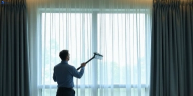 Commercial curtain steam cleaning service holroyd-nsw hotels offices